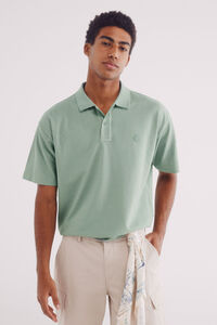 Springfield Polo piqué com corte boxy