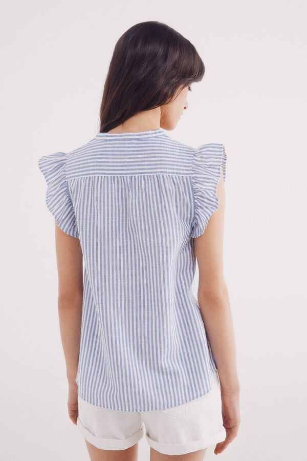 Springfield Blusa lace inserido azul