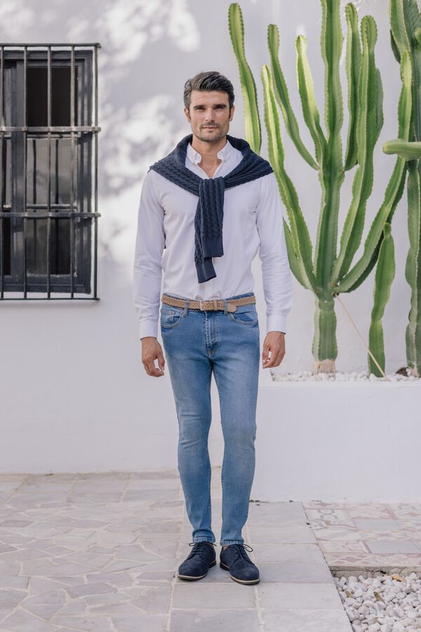 Celopman Cal&ccedil;a jeans skinny azul