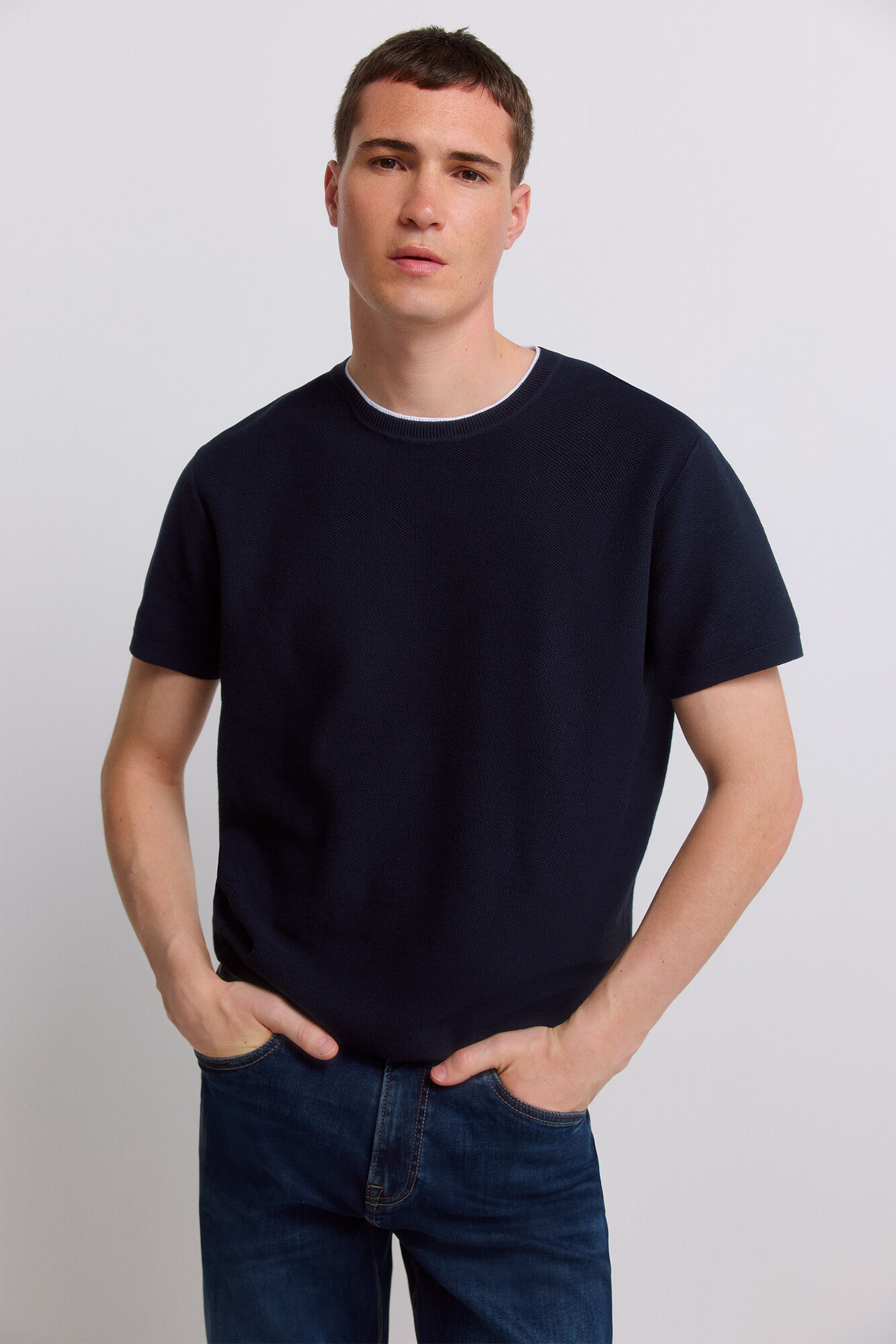 Springfield T-shirt em malha estruturada