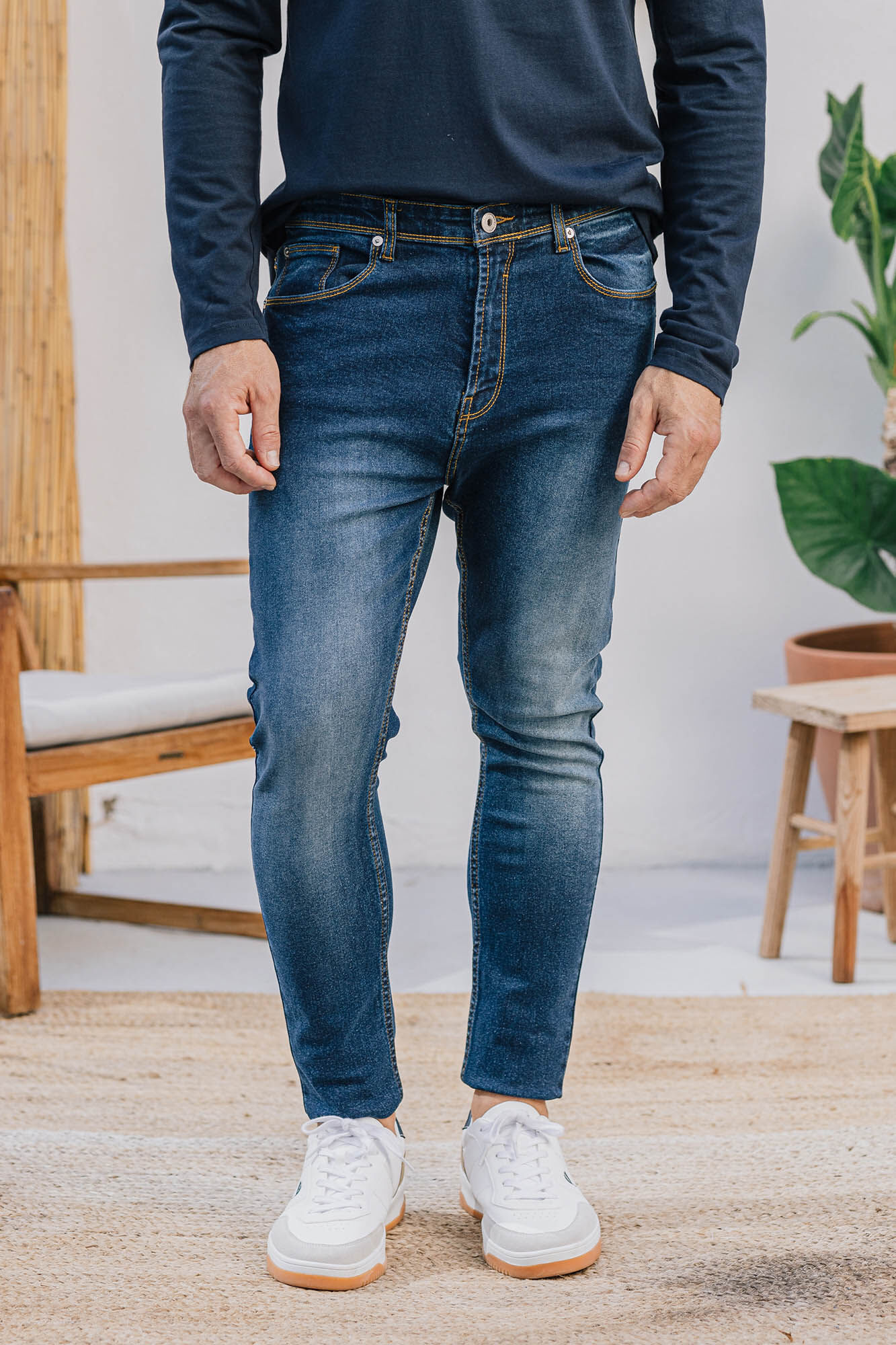 skinny fit jack and jones vaqueros hombre