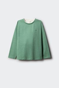 Springfield Kids T-shirt manga comprida b&aacute;sica para menino