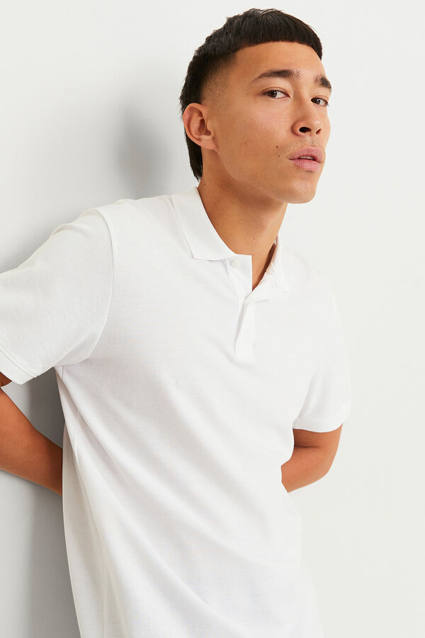 Jack & Jones Polo slim fit liso branco