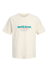 Jack & Jones PLUS T-shirt de manga curta logo bege