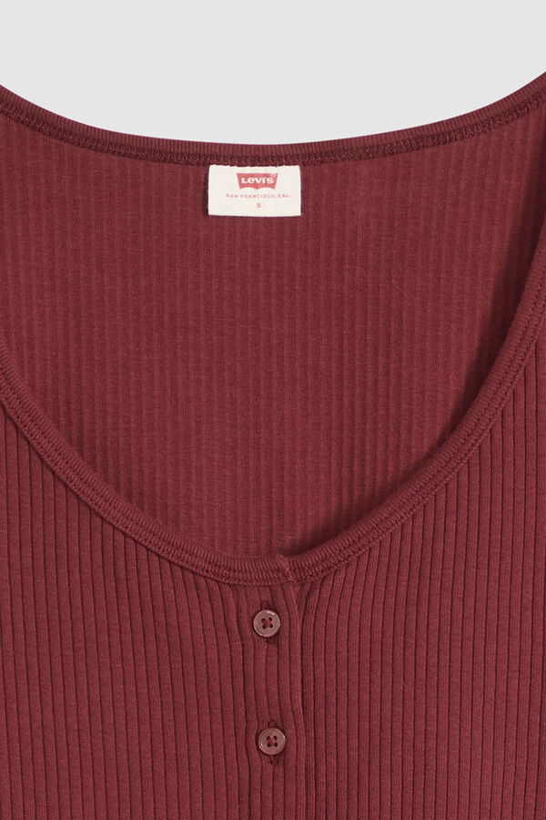 Levi's T-shirt de manga curta com bot&otilde;es estampado