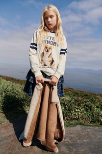 Springfield Kids T-shirt feminina de manga comprida Varsity Dog