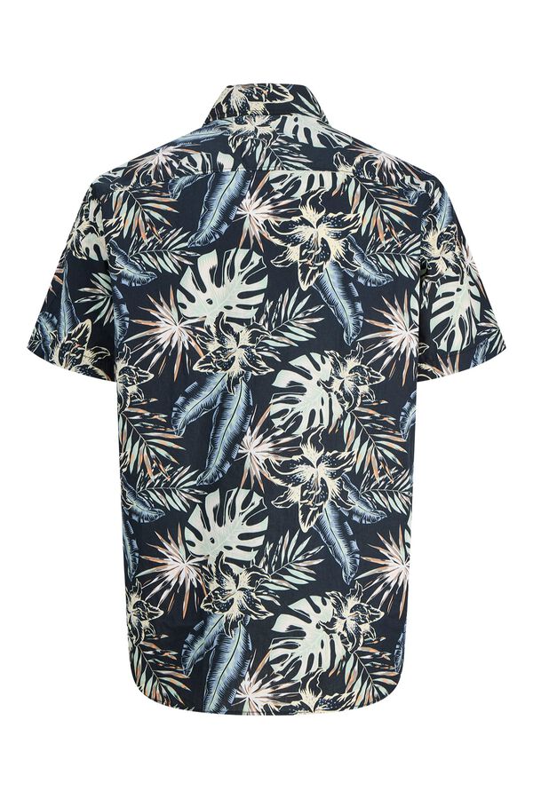Jack & Jones PLUS Camisa resort estampado tropical preto