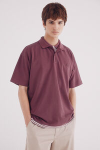 Springfield Polo piqué com corte boxy