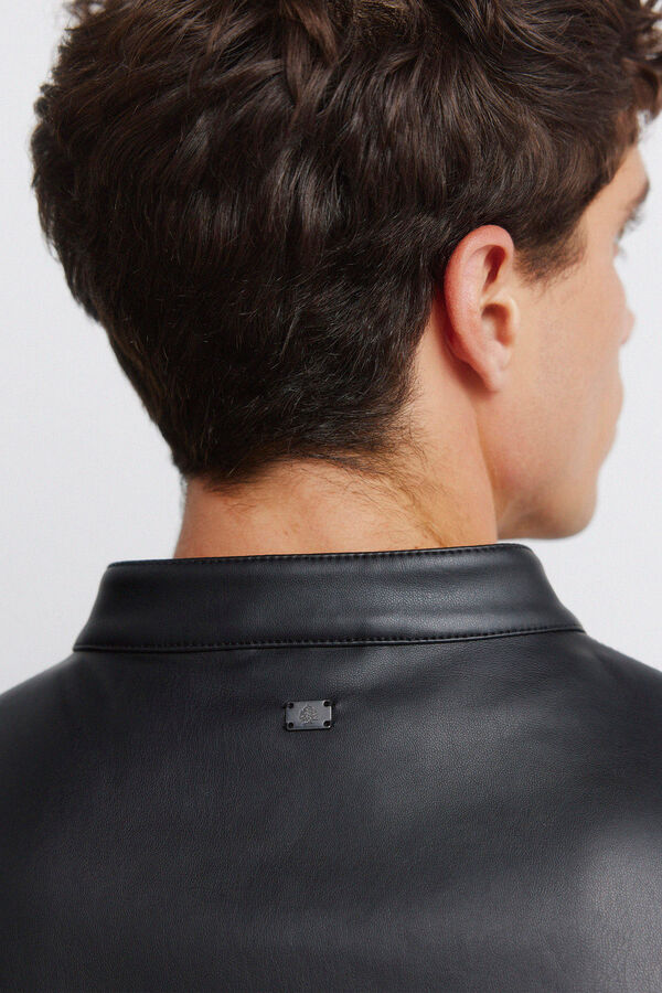 Springfield Blus&atilde;o efeito pele preto