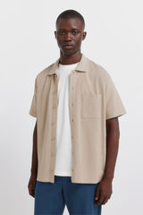 Springfield Polo camiseiro bolso regular fit bege