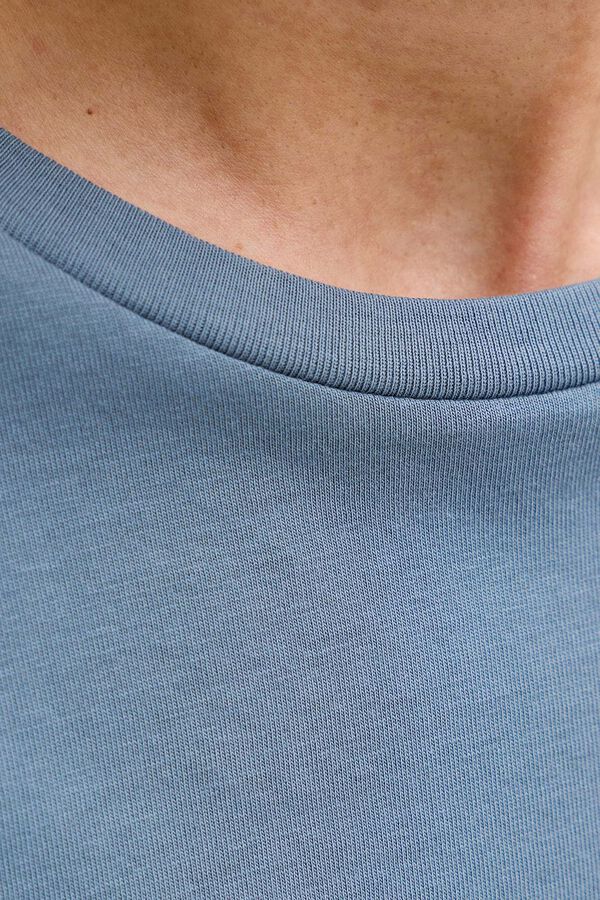 Jack & Jones T-shirt slim fit em algod&atilde;o com logo &iacute;cone cinzento