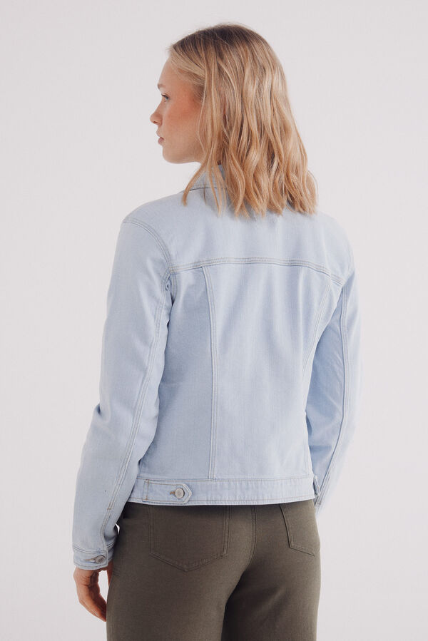 Springfield Cotton denim jacket blue