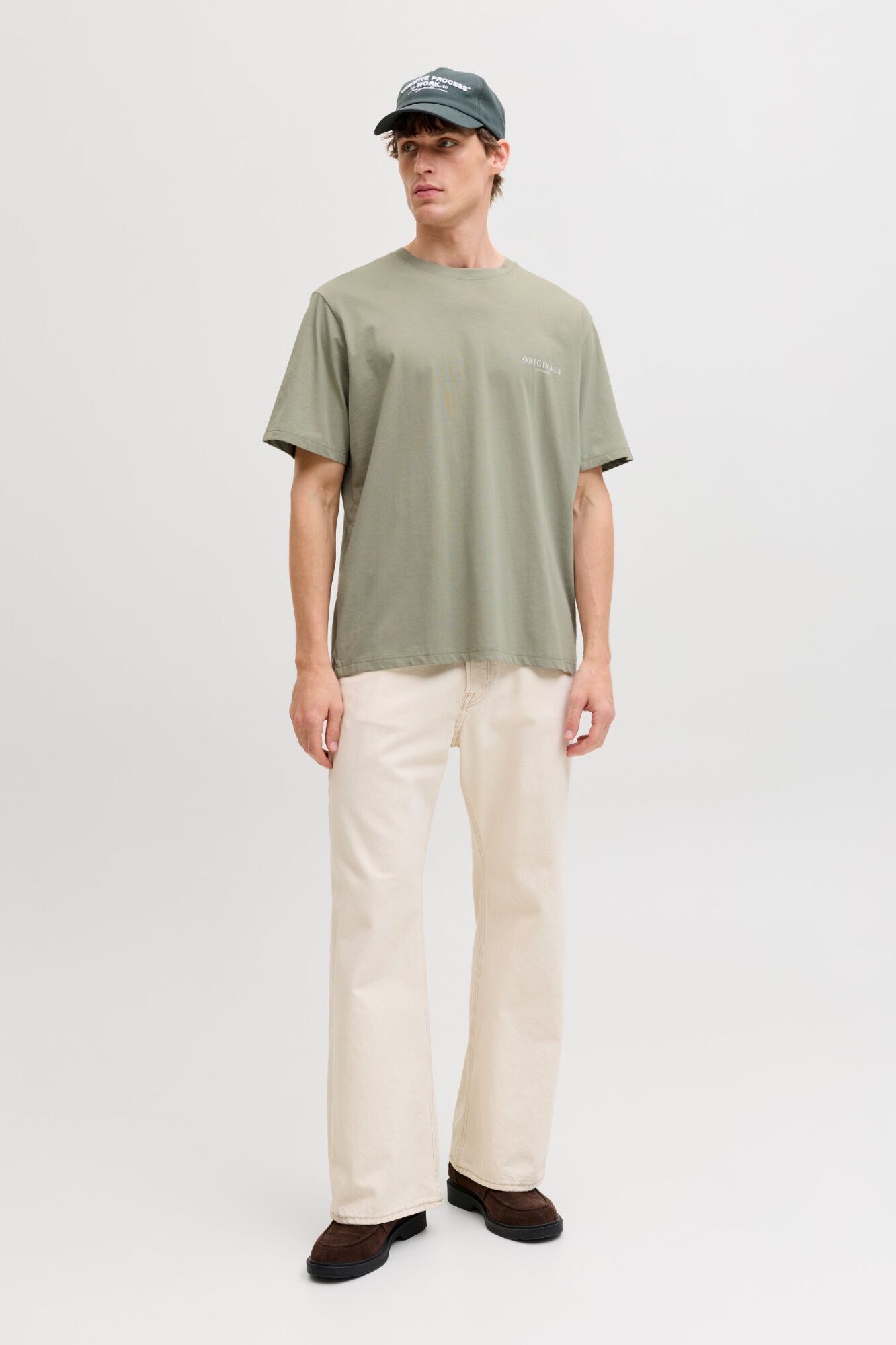 Jack & Jones T-shirt regular com estampado nas costas