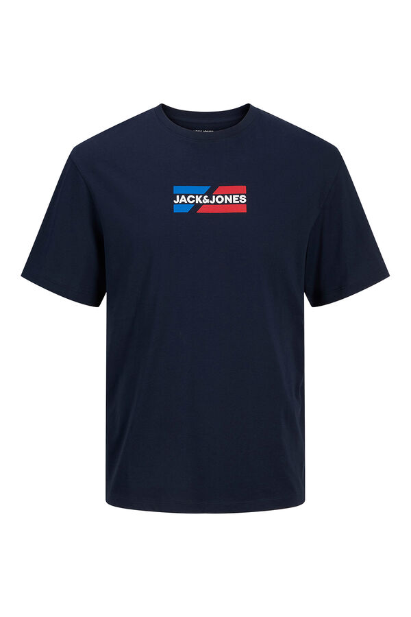 Jack & Jones T-shirt com logo na frente azul