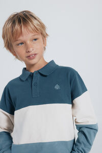 Springfield Kids Polo manga larga color block niño