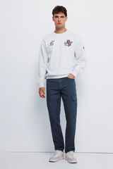 Springfield Calça cargo slim fit calça azul