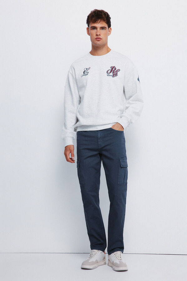 Springfield Calça cargo slim fit calça azul