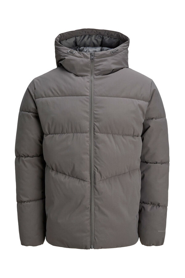 Jack & Jones PLUS Casaco acolchoada masculina cinzento