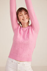 Springfield Camisola Cora&ccedil;&otilde;es Rendilhados rosa