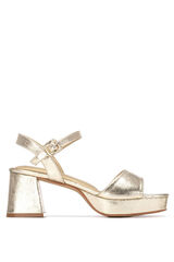 XTI Sandal Heel Front Strap And Bracelet printed