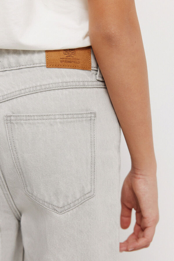 Springfield Kids Jeans culotte para menina cinzento