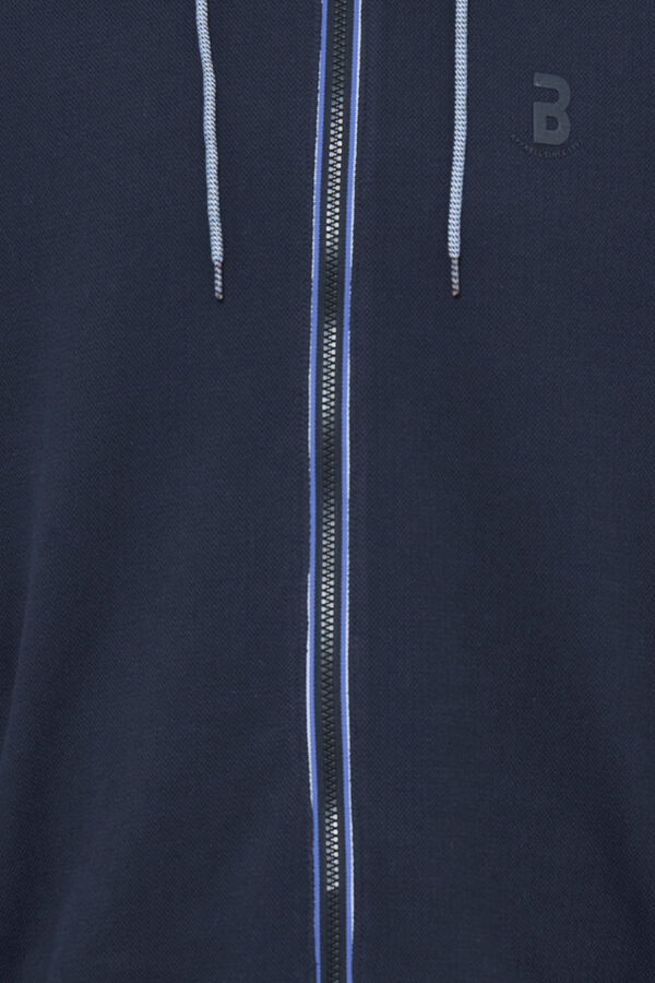 Blend Sweatshirt piqu&eacute; com capuz azul