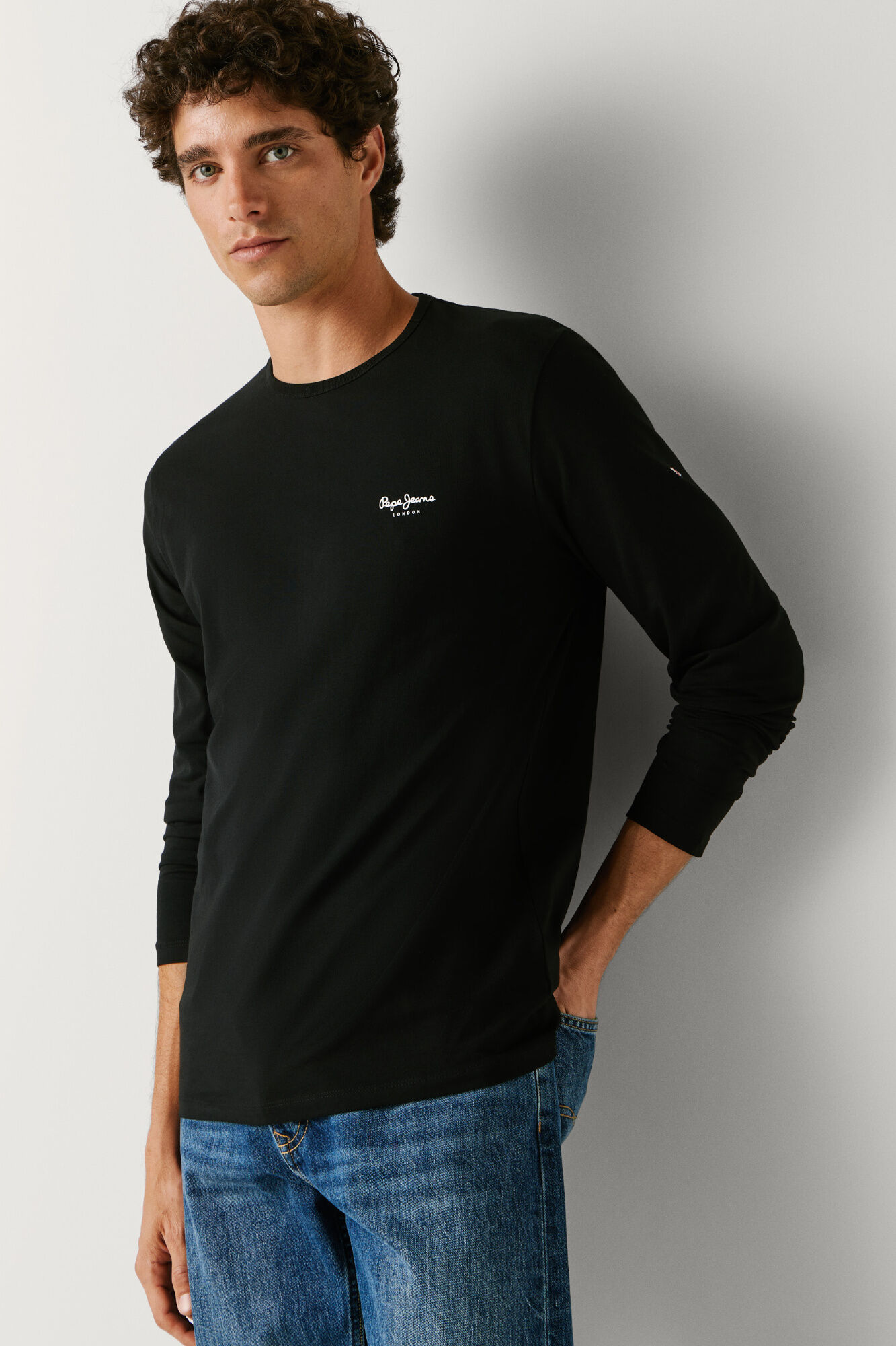 Pepe Jeans T-shirt manga comprida slim