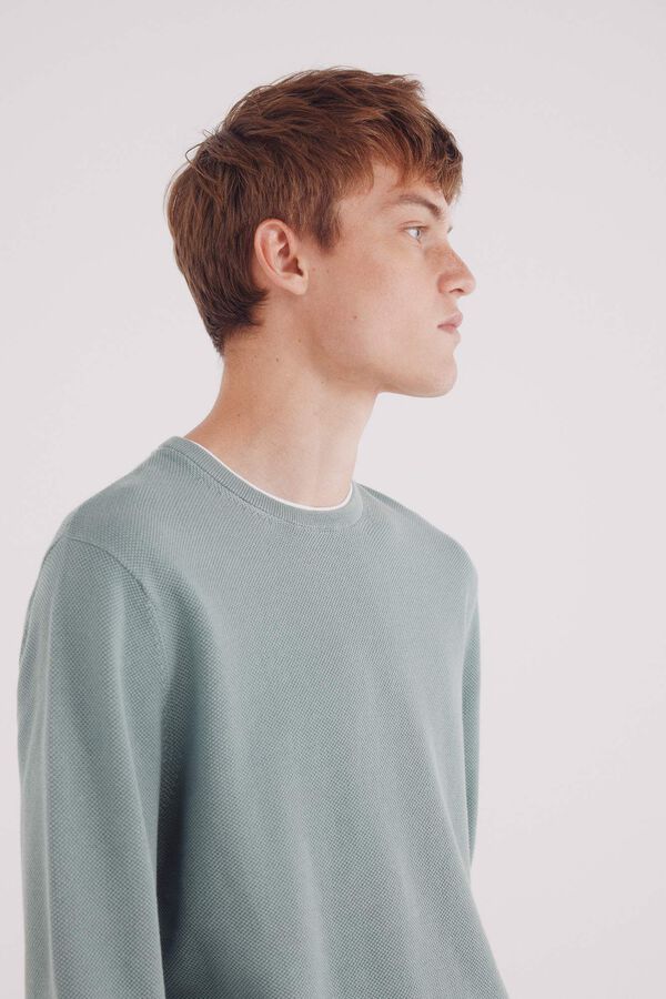 Springfield Camisola estruturada verde
