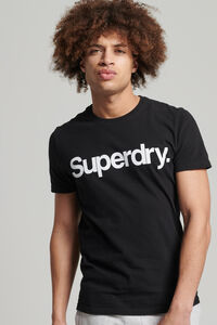 Springfield T-shirt de algodão orgânico com o logótipo Core preto