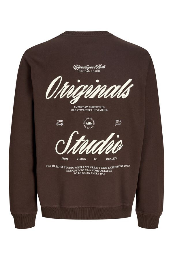 Jack & Jones Sweatshirt gola redonda castanho