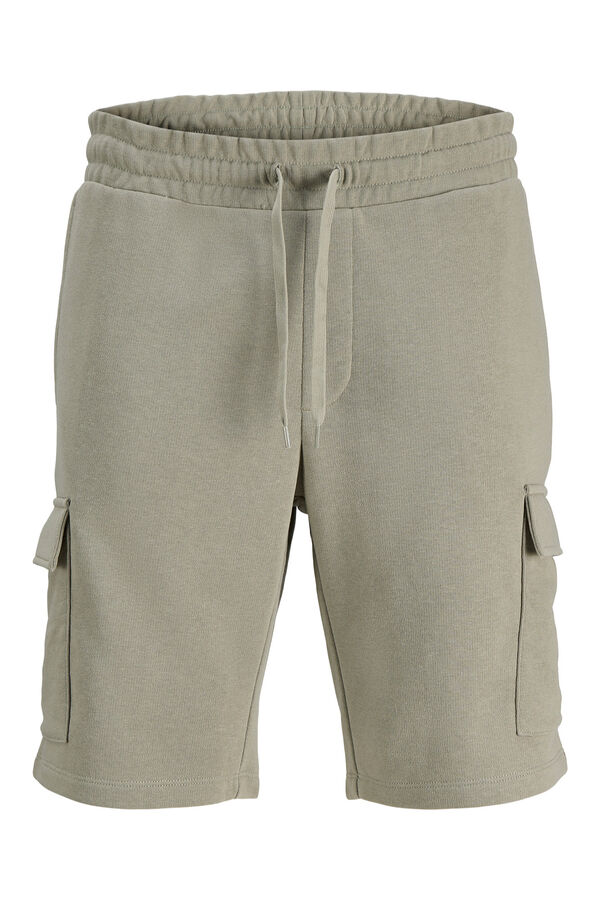 Jack & Jones PLUS Cal&ccedil;&otilde;es de felpa cargo cinzento