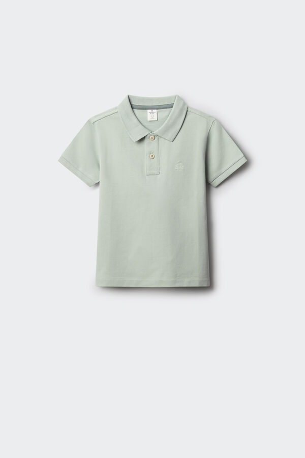 Springfield Kids Polo básico menino verde
