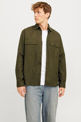 Jack & Jones Camisa Oxford grande verde