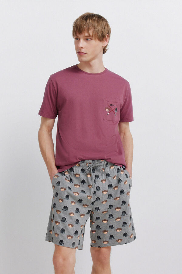 Springfield Pijama curto Star Wars vermelho