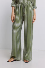 Springfield Cal&ccedil;a comprida fluida larga estampado