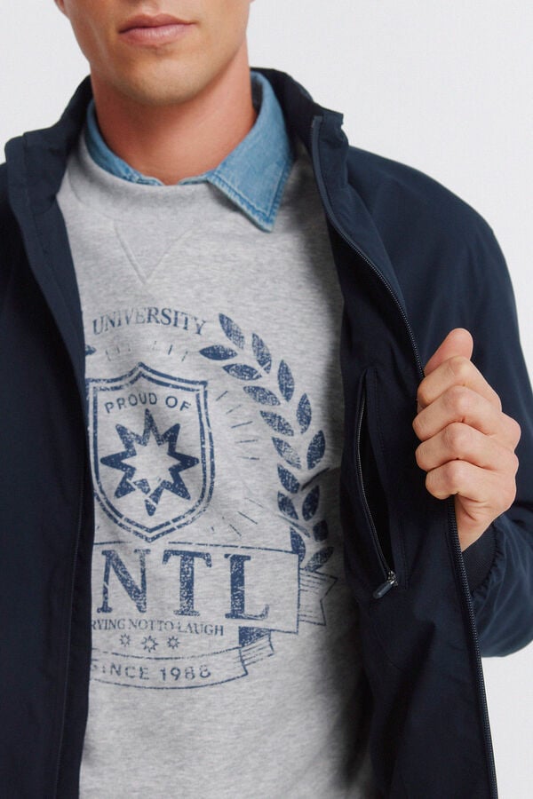 Springfield Casaco t&eacute;cnico azul