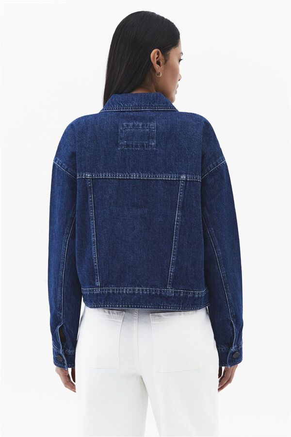 Oxxo Blus&atilde;o de ganga oversize azul