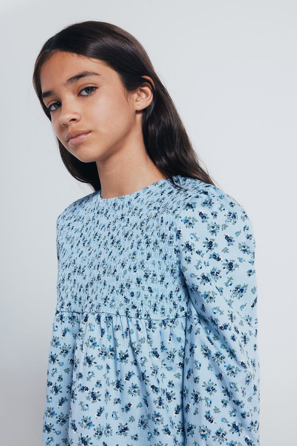 Springfield Kids Blusa de manga comprida para menina azul