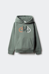 Springfield Kids Sweatshirt infantil com capuz para capuz verde
