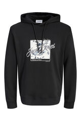 Jack & Jones Cotton hooded sweatshirt black