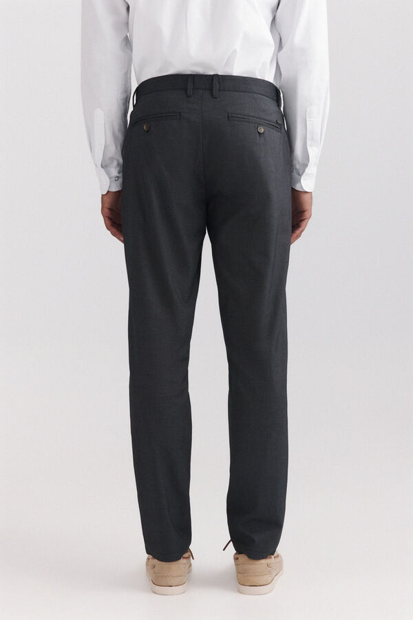Springfield Cal&ccedil;as chino estrutura bicolor comfort fit cinzento