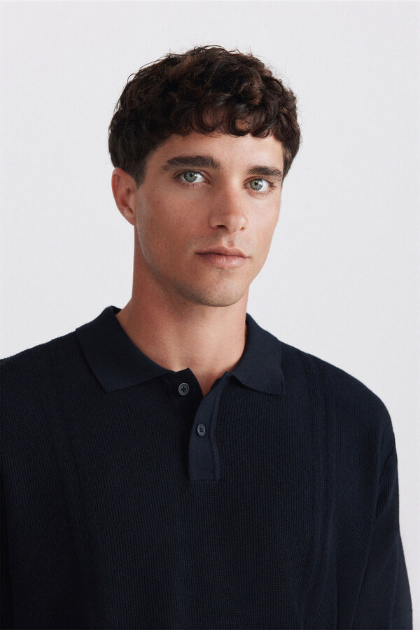 Springfield Polo b&aacute;sico com estrutura azul