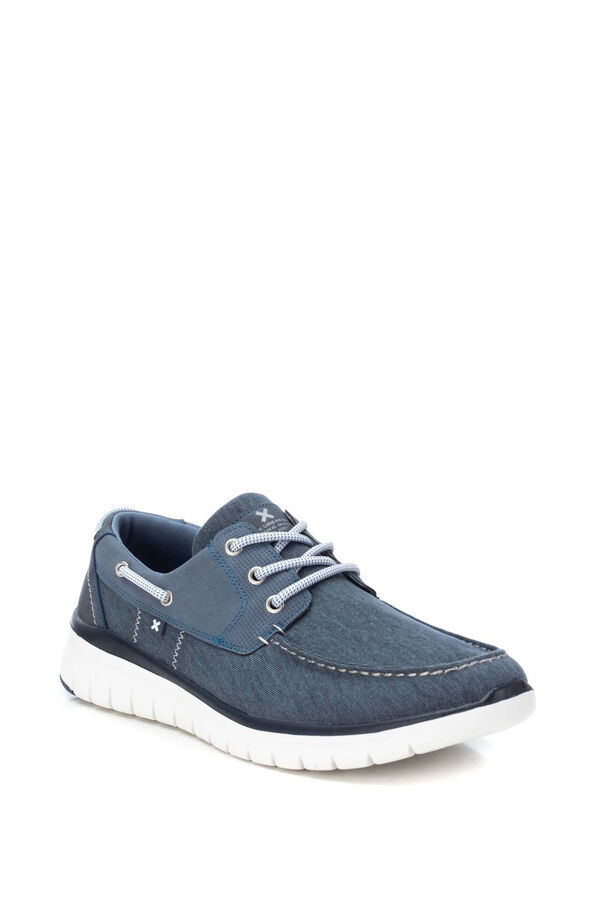 XTI textile men's shoe  blue