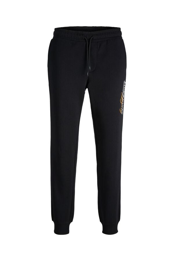 Jack & Jones PLUS Cal&ccedil;a regular com cord&atilde;o preto
