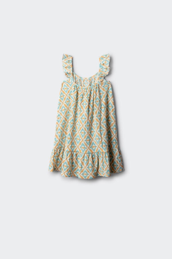 Springfield Kids Vestido ikat vermelho