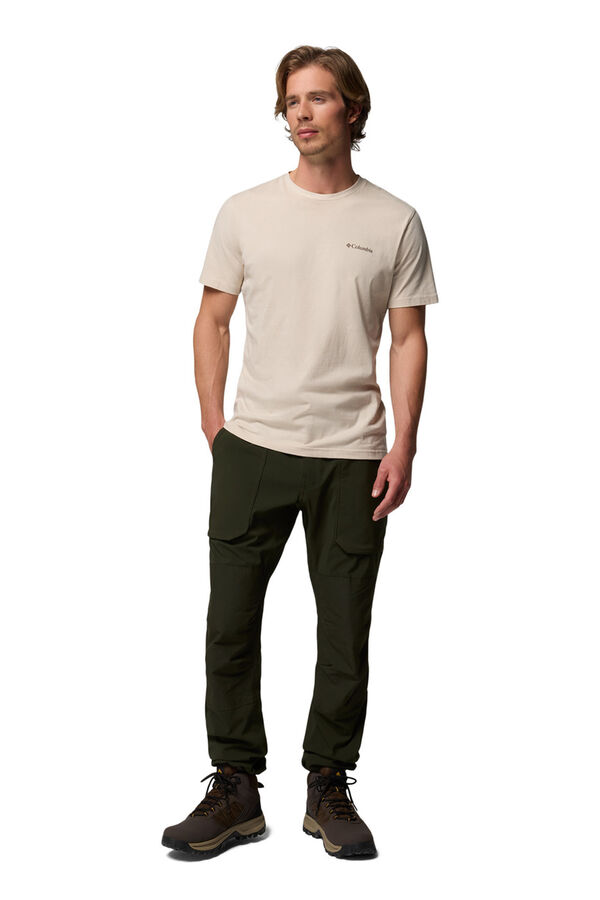 Columbia T-shirt de algodão orgânico bege
