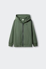 Springfield Kids Sweatshirt b&aacute;sica aberta menino verde