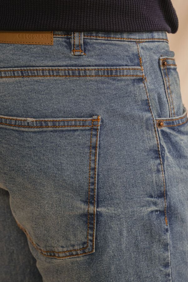 Celopman Denim slim b&aacute;sico azul