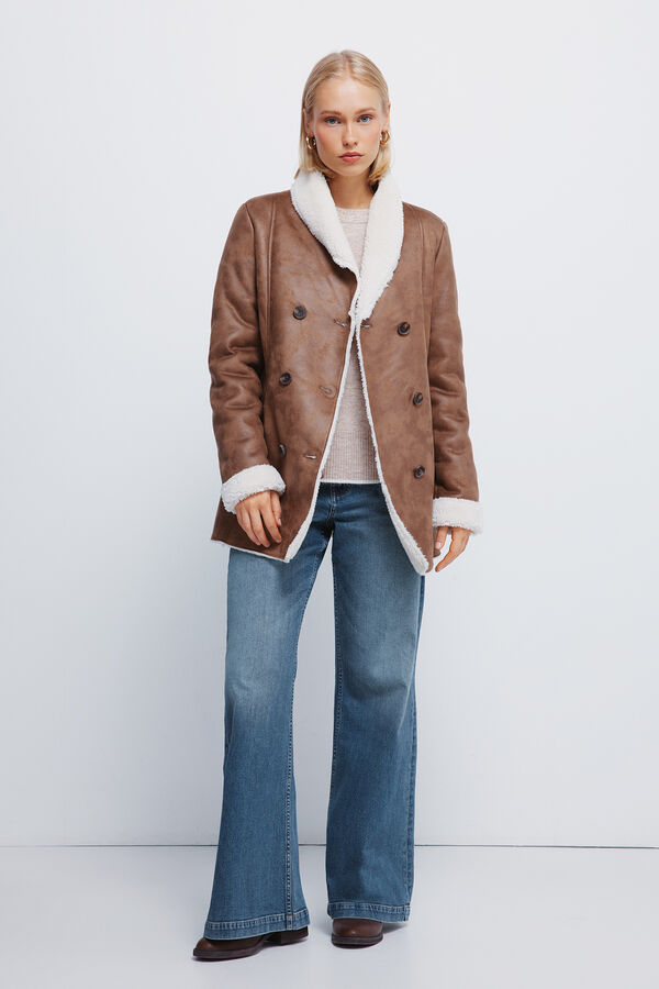 Springfield Casaco com botões de dupla face  cru