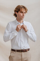 Celopman Camisa elástica com haste branco